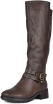 Women Knee High Boots, Buckle Riding Boots