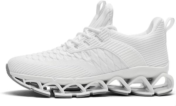 Mens Slip on Walking Running Shoes Casual Fashion Sneakers Comfort Non Slip Work Sport Athletic Trainer