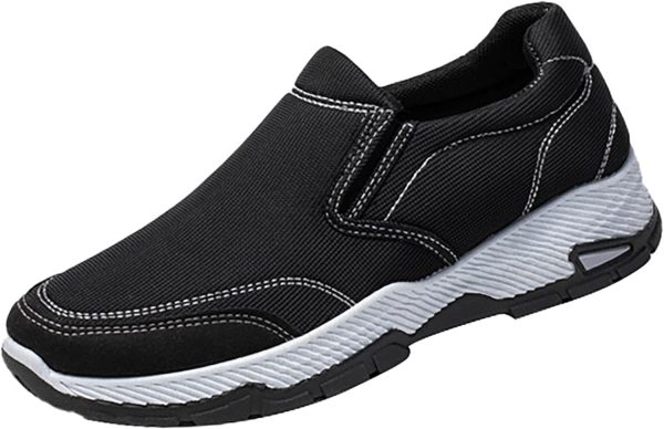Men's Stylish Breathable Casual Sports Shoes Running Shoes Slip-on Walking Tennis Sneakers Lightweight Breathable Casual Soft Sole Mesh Workout Sports Shoes