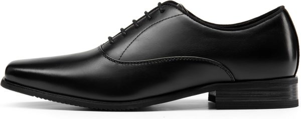 Mens Dress Shoes Bussiness Formal Oxfords Lace Up Soft Plain-Toe