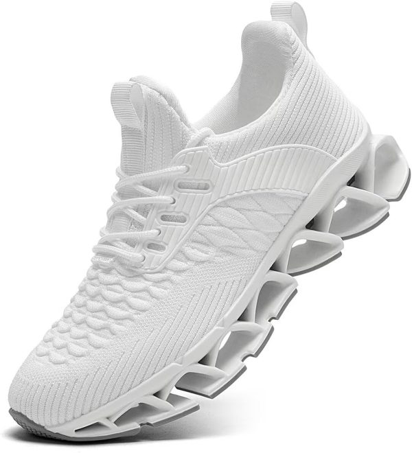 Mens Slip on Walking Running Shoes Casual Fashion Sneakers Comfort Non Slip Work Sport Athletic Trainer