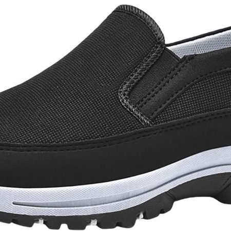 Men's Waterproof Hiking Shoes Lightweight Anti Slip Outdoor Ankle Boots Breathable Hike Trekking Trails Shoes