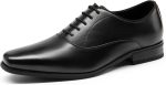 Mens Dress Shoes Bussiness Formal Oxfords Lace Up Soft Plain-Toe