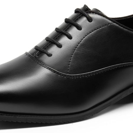 Mens Dress Shoes Bussiness Formal Oxfords  Lace Up Soft Plain-Toe
