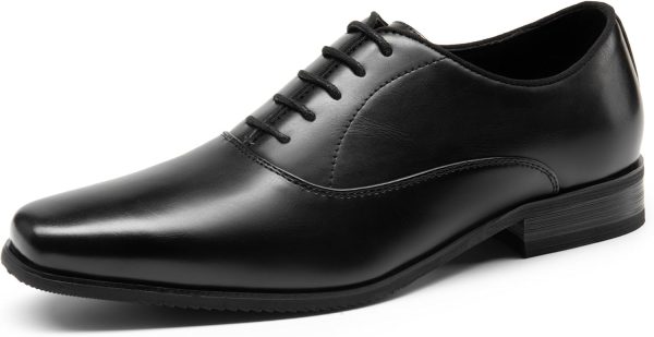 Mens Dress Shoes Bussiness Formal Oxfords Lace Up Soft Plain-Toe