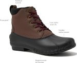 Waterproof Boots for Men - Insulated Warm Mens Duck Boots, Black or Brown, Size 7 to 15, Medium and Extra Wide Width - Winter, Snow or Rain Boots Men