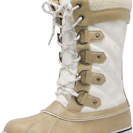 Women Mid-Calf Waterproof Winter Snow Boots