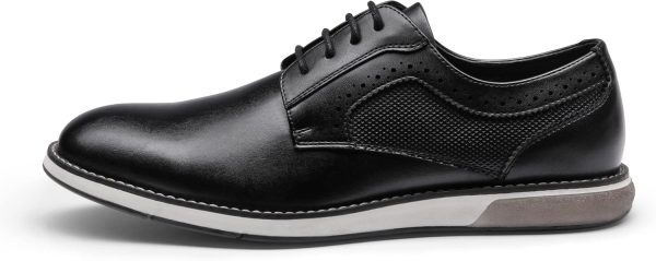 Men's Plain Toe Oxford Shoes Business Formal Derby Dress Sneakers