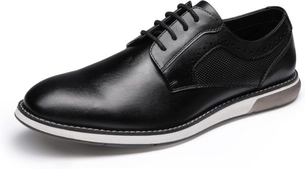 Men's Plain Toe Oxford Shoes Business Formal Derby Dress Sneakers