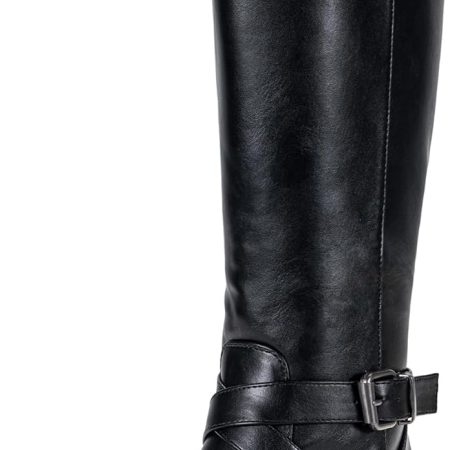 Women  Knee High Boots,Tall Riding Boots Low Heel with Wide Calf and Wide Widths