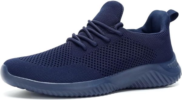 Men's Slip on Walking Shoes Ultra Light Breathable Non Slip Running Shoes Casual Fashion Sneakers Mesh Workout Sports