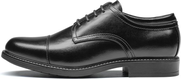 Men's Dress Oxford Shoes Classic Lace Up Formal Cap Toe Shoes