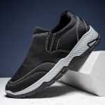 Men's Stylish Breathable Casual Sports Shoes Running Shoes Slip-on Walking Tennis Sneakers Lightweight Breathable Casual Soft Sole Mesh Workout Sports Shoes