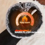 Women winter boots Mid-calf snow booties warm fur linning comfortable furry boots for Women