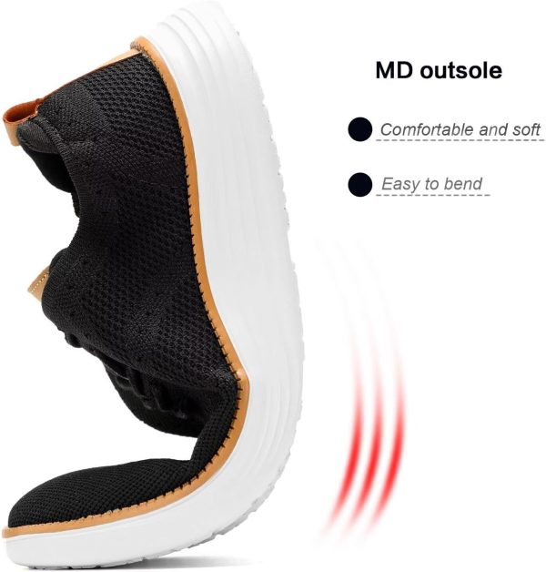 Mens Casual Dress Sneakers Fashion Walking Mesh Oxfords Shoes Business Work Lightweight Soft Sole