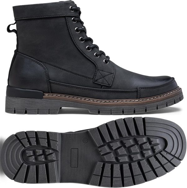 Men Boots Casual Motorcycle Boots for Men Zipper Combat Botas Para Hombre Fashion