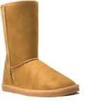 Women Suede Faux Fur Mid-Calf Classic Winter Boots Rubber Sole