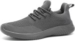 Mens Slip-on Tennis Shoes Walking Running Sneakers Lightweight Breathable Casual Soft Sole Mesh Work Gym Trainers