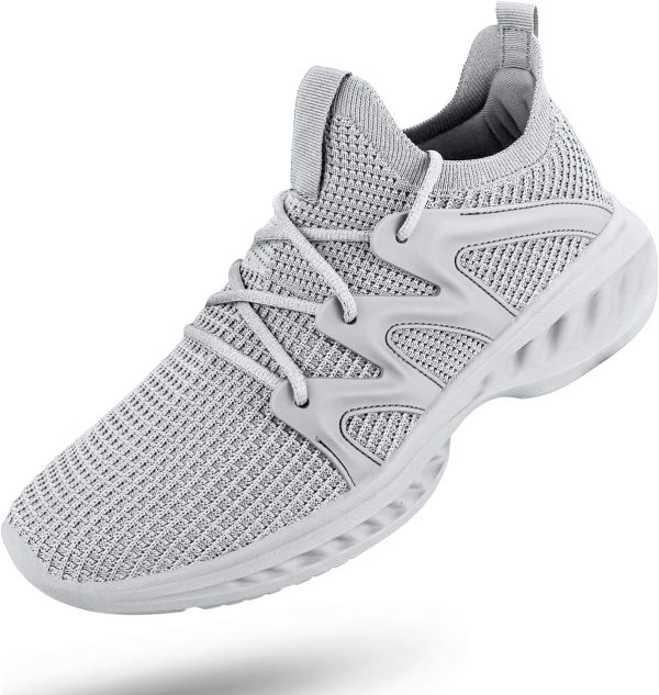 Men's Slip on Walking Shoes Lightweight Breathable Non Slip Running Shoes Athletic Gym Tennis Shoes Sneakers for Men