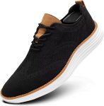 Mens Casual Dress Sneakers Fashion Walking Mesh Oxfords Shoes Business Work Lightweight Soft Sole