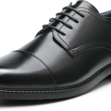 Men's Dress Oxford Shoes Classic Lace Up Formal Cap Toe Shoes