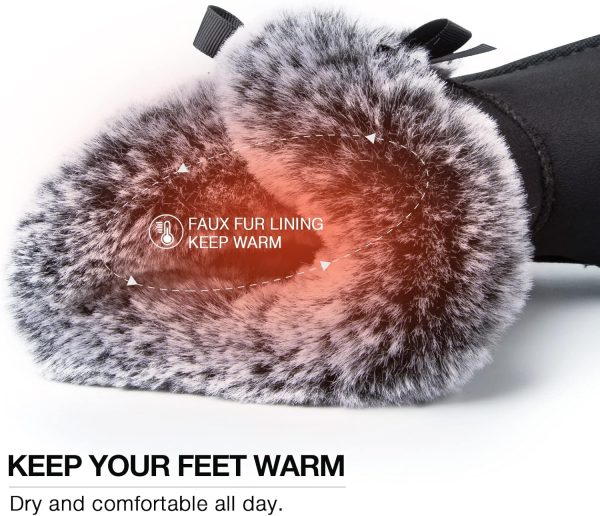 Women Snow Boots Classic Mid-calf Fur Lining Fashion Winter Boots