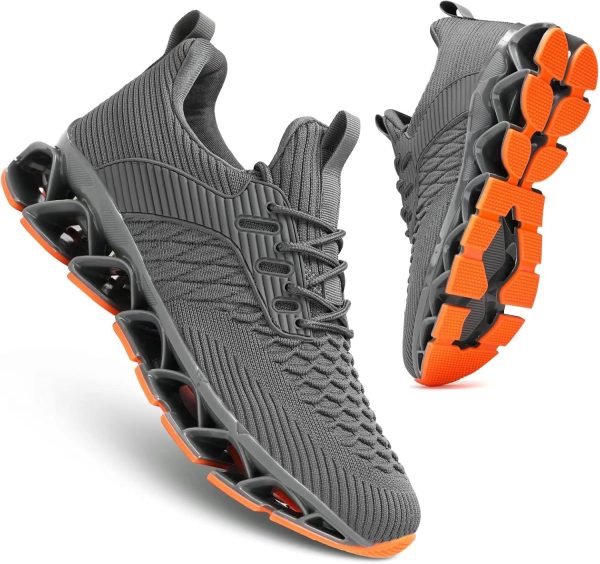 Men's Slip on Walking Running Shoes Casual Fashion Sneakers Comfort Non Slip Work Sport Athletic Trainer