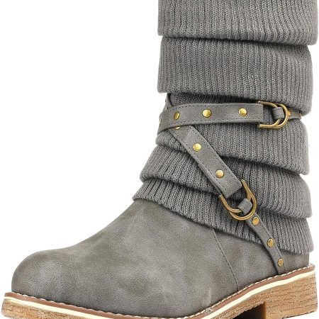 Women Mid Calf Fashion Winter Snow Boots